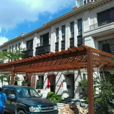 別墅車庫(kù)花架